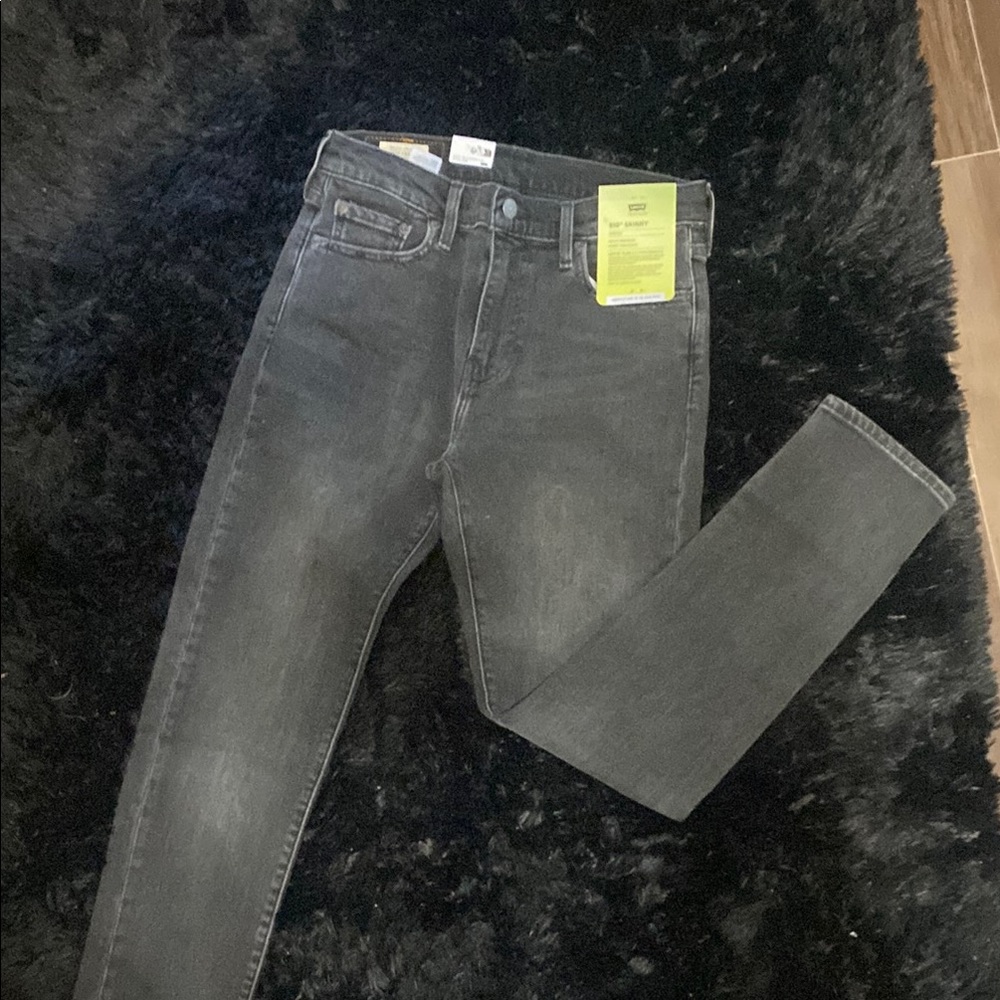 Levi's Black Slim Fit Jeans with Tapered Leg